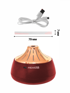 Увлажнитель воздуха для дома Огонёк OG-HOM02 Красный/золото